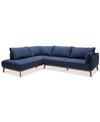 Furniture Jollene 113" 2-pc. Fabric Sectional, Created For Macy's In Midnight Blue