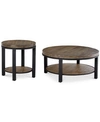 Furniture Canyon Round Table Set, 2-pc. Set (coffee Table & End Table), Created For Macy's