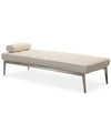 Furniture Myia Tufted Leather Daybed, Created For Macy's In Ivory
