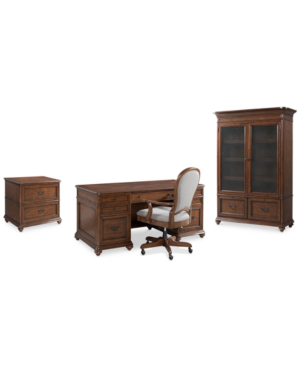 Furniture Clinton Hill Cherry Home Office , 4-pc. Set ...