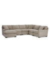 Furniture Radley Fabric 6-pc. Chaise Sectional With Corner, Created For Macy's In Heavenly Chrome Beige
