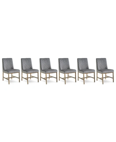 Furniture Cambridge Dining Chair 6-pc. Set (6 Side Chairs) In Grey