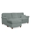 Furniture Lidia 82" Fabric 2-pc. Reversible Chaise Sectional Sofa With Storage Ottoman In Gypsy Smoked Pearl Gray
