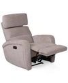 Furniture Stellarae Fabric Power Recliner With Usb, Created For Macy's In Linen Tan