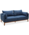 Furniture Jollene 78" Fabric Sofa, Created For Macy's In Midnight Blue