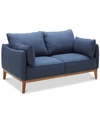 Furniture Jollene 62" Fabric Loveseat, Created For Macy's In Midnight Blue