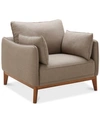 Furniture Jollene 39" Fabric Armchair, Created For Macy's In Slate Grey