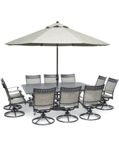 Furniture Vintage Ii Outdoor Aluminum 11-pc. Dining Set (84" X 60" Dining Table & 10 Swivel Rockers), Created In No Color
