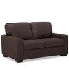 FURNITURE ENNIA 59" LEATHER LOVESEAT, CREATED FOR MACY'S