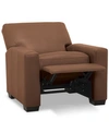 FURNITURE ENNIA 36" LEATHER PUSHBACK RECLINER, CREATED FOR MACY'S