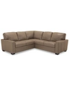 FURNITURE ENNIA 2-PC. LEATHER SECTIONAL SOFA, CREATED FOR MACY'S