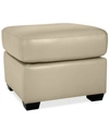 Furniture Orid Leather Ottoman, Created For Macy's In Lace (special Order)