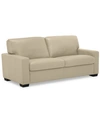 Furniture Orid 77" Leather Roll Arm Apartment Sofa, Created For Macy's In Lace (special Order)