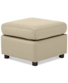 Furniture Ennia Leather Ottoman, Created For Macy's In Lace (special Order)