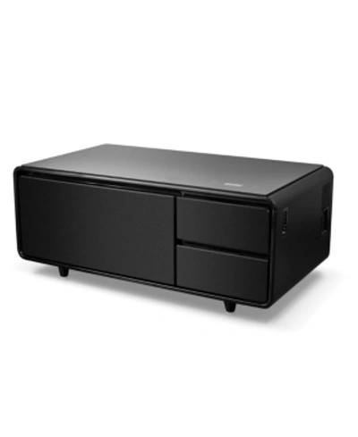 Furniture Smart Storage Coffee Table With Refrigerated Drawer In Black