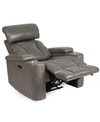 FURNITURE HELSTON LEATHER TRIPLE POWER RECLINER