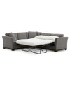 Furniture Elliot Ii 108" Fabric 2-pc. Sleeper Sofa Sectional, Created For Macy's In Merit Greystone Grey