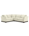 Furniture Elliot Ii 108" Fabric 2-pc. Apartment Sectional Sofa, Created For Macy's In Merit Pearl Ivory