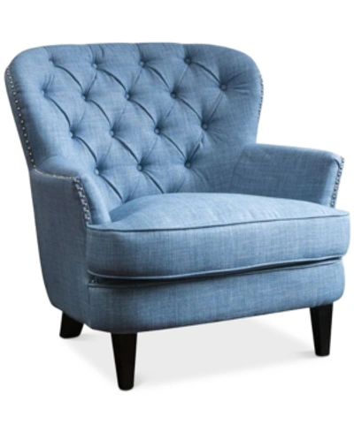 Noble House Olynda Club Chair In Light Blue