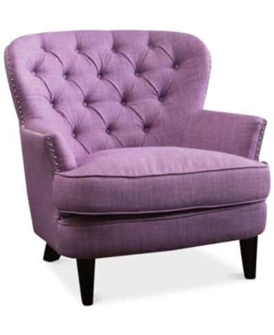 Noble House Olynda Club Chair In Light Purple