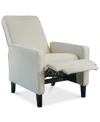 Noble House Hayden Fabric Recliner In Beige