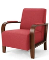 Noble House Lauren Club Chair In Red