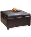 Noble House Hywel Storage Ottoman In Expresso