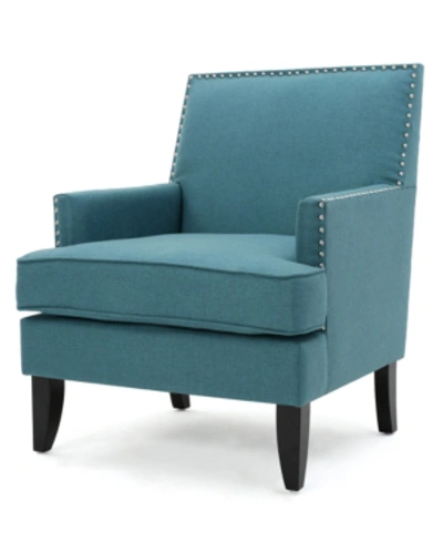 Noble House Arlyn Club Chair In Dark Teal