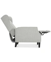 Noble House Sherell Wingback Recliner In Grey