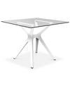 FURNITURE VELA INDOOR/OUTDOOR TABLE WITH TEMPERED GLASS
