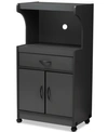 Furniture Elin Kitchen Cabinet In Dark Grey