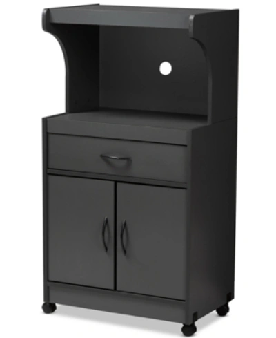 Furniture Elin Kitchen Cabinet In Dark Grey