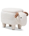 FURNITURE WHIMSIE RAM STORAGE OTTOMAN