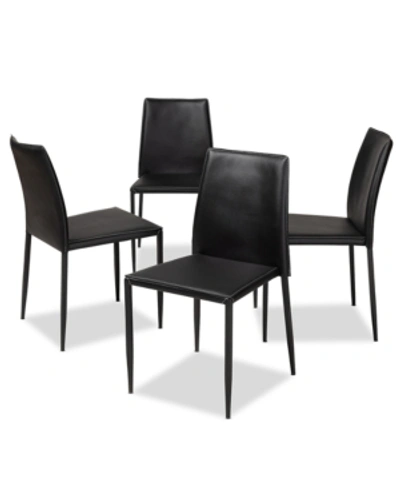 Furniture Pascha Dining Chair (set Of 4) In Black