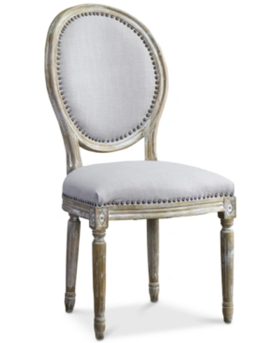 Furniture Bordon Round French Accent Chair In Beige