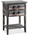 Furniture Nantucket 2-drawer Table In Antique Wood