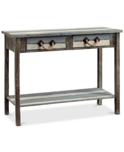 Crestview Nantucket Console In Antique Wood