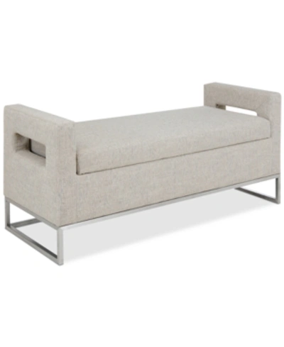 Furniture Delta Storage Bench In Grey