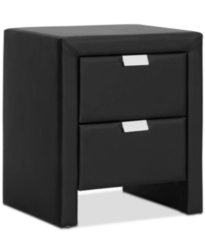 Furniture Zemel Nightstand In Black