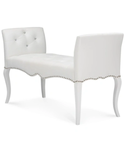 Furniture Kristy Bench In White