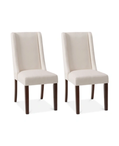 Furniture Bryson Set Of 2 Wing Dining Chairs In Cream