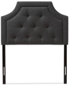 Furniture Carran Twin Headboard In Dark Grey