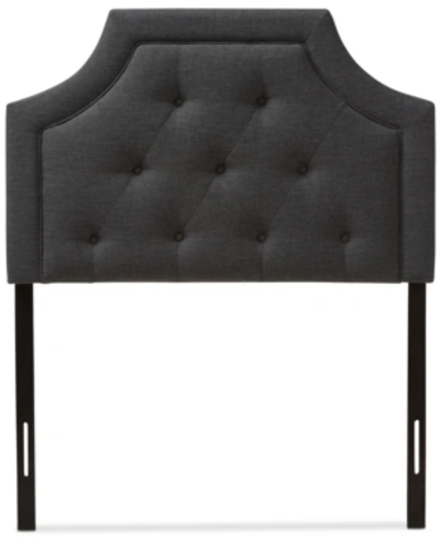 Furniture Carran Twin Headboard In Dark Grey