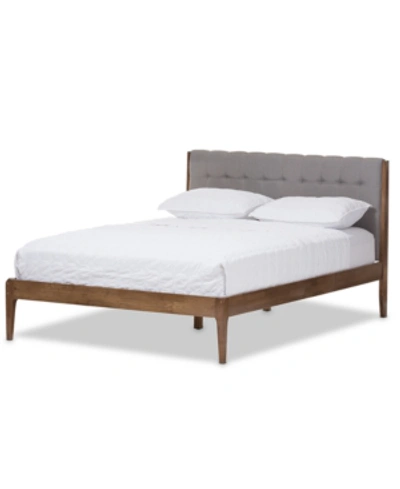 Furniture Clifford Queen Bed In Light Grey