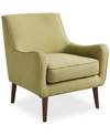 Furniture Flint Fabric Accent Chair In Green