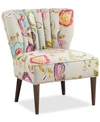 FURNITURE LINDLEY FLORAL FABRIC ACCENT CHAIR