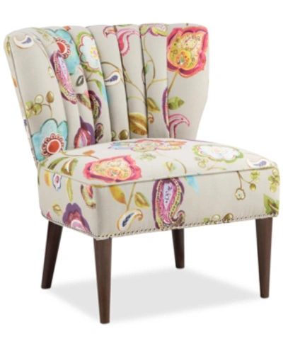 Furniture Lindley Floral Fabric Accent Chair In Multi