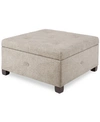Furniture Austin Tufted Storage Ottoman In Sand