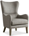 Furniture Daren Wing Chair In Grey Multi