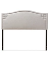 Furniture Aubrey Fabric Upholstered King Size Headboard In Beige
